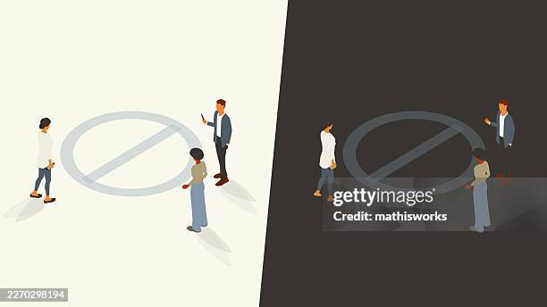 empty state - high angle view walking stock illustrations