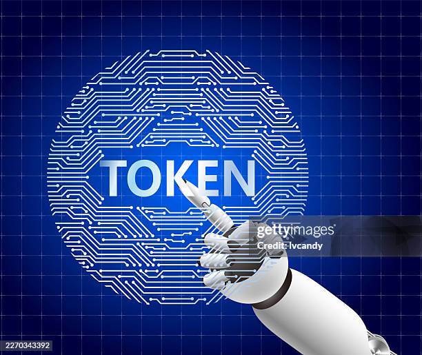 token concept - token stock illustrations