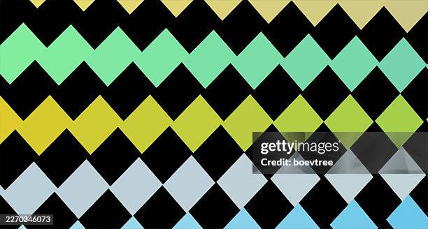 colors chess board checked pattern design - color blocking stock illustrations