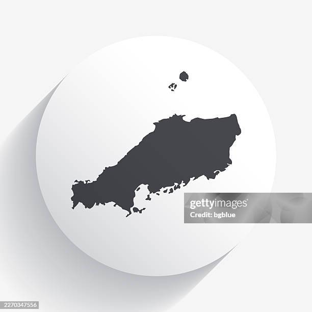 chugoku map on circle button with long shadow - hiroshima prefecture stock illustrations