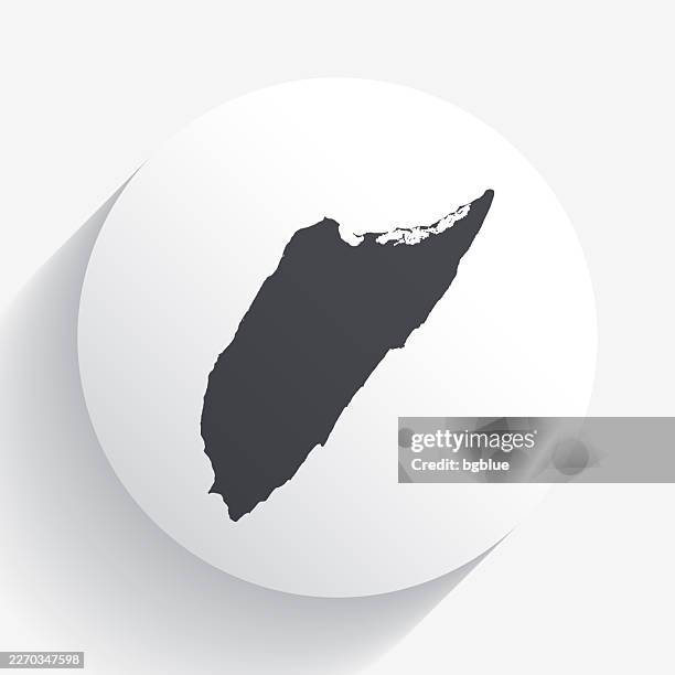 cozumel map on circle button with long shadow - cozumel mexico stock illustrations