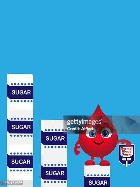 normal blood sugar - checking glucose stock illustrations