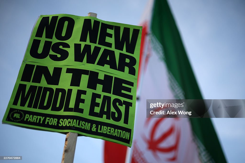 Demonstration Held Outside White House Against Trump's War In Iran