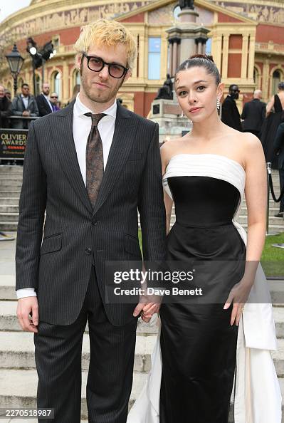 Elizabeth Riddiford Jack Riddiford and Isis Hainsworth attend The Olivier Awards 2026 ...