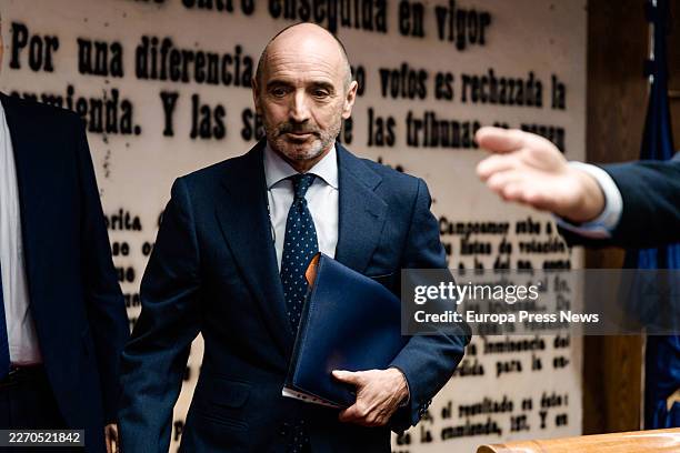 The businessman Julio Martinez appears before the Commission of Investigation of the 'Koldo case', in the Senate, on 9 April 2026, in Madrid, Spain....