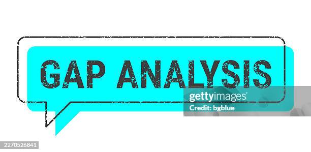 gap analysis - blue grunge speech bubble on blank background. - missing tooth stock illustrations