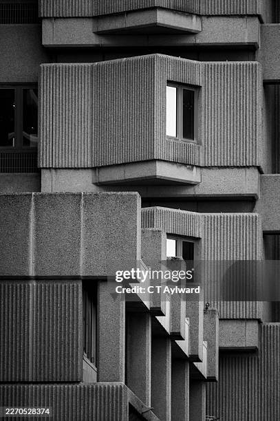 liverpool brutal geometric concrete architecture - brutalism stock pictures, royalty-free photos & images