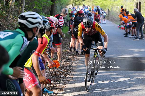 Alex Aranburu of Spain and Team Cofidis attacks in the chase group during the 65th Itzulia Basque Country 2026, Stage 4 a 167.2km stage from Galdakao...