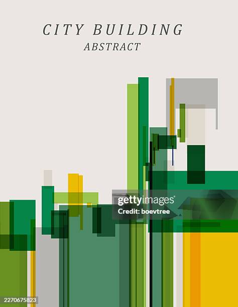abstract transparent rectangle stripe style city modern architecture pattern poster background - office perspective stock illustrations