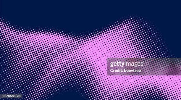 fluidity half tone dots texture cover background - purple dot pattern background stock illustrations