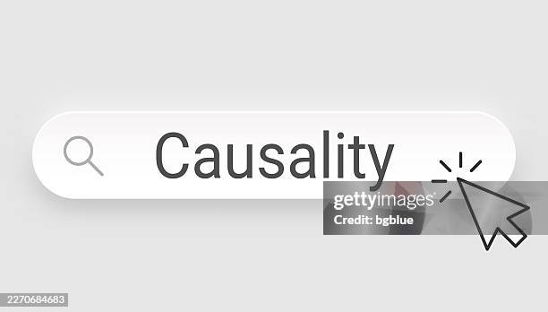 causality - search bar with cursor on blank background - input output stock illustrations