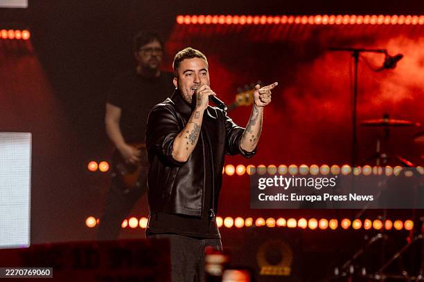Singer Beret performs during the Los40 Primavera Pop Madrid 2026 Festival, at the Movistar Arena, on 10 April, 2026 in Madrid, Spain. The festival...