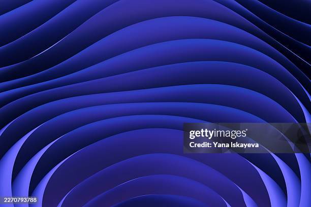 abstract flowing blue waves symbolizing data streams and digital fluidity - plasticité neuronale photos et images de collection