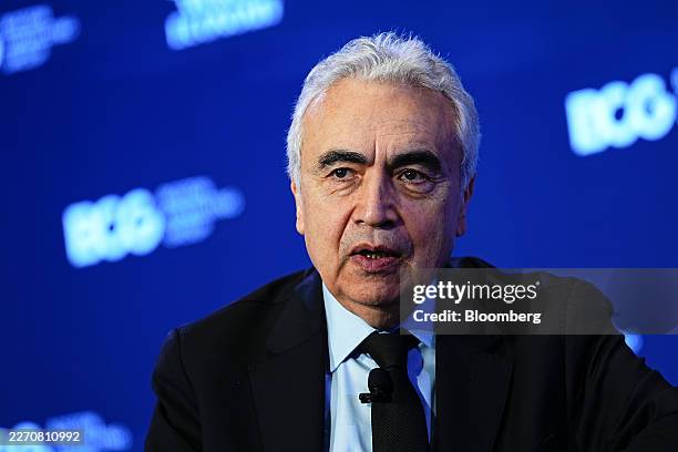 Fatih Birol, executive director of the International Energy Agency , at the Semafor World Economy Summit during the International Monetary Fund and...