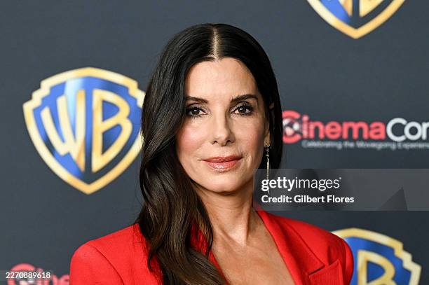 Sandra Bullock at the Warner Bros. Pictures Photocall during CinemaCon 2026, the official convention of Cinema United, at The Dolby Colosseum at...