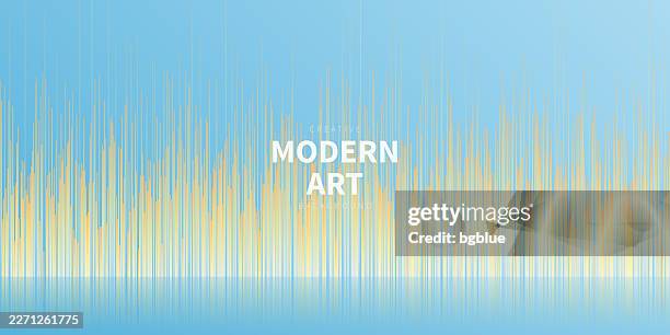 abstract background with vertical lines and orange gradient - spacious office stock illustrations