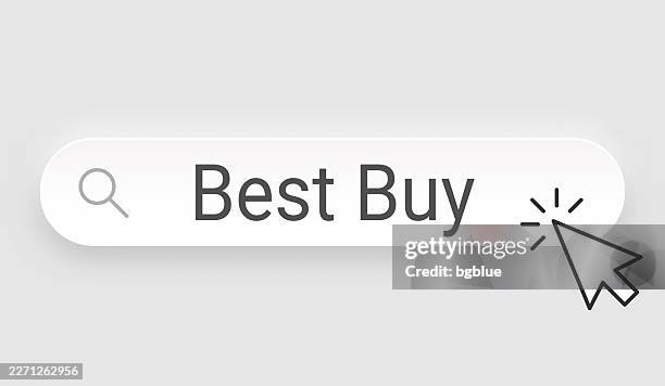 best buy - search bar with cursor on blank background - time square stock illustrations