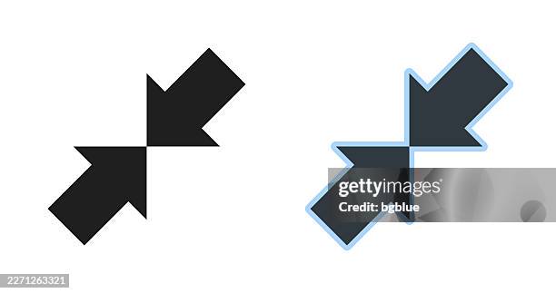 minimize. icons for design - editable icon - narrow stock illustrations