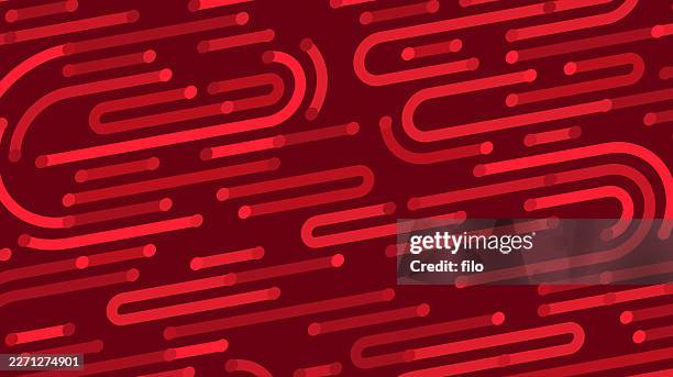circuit red technology abstract background - underground pipe stock illustrations