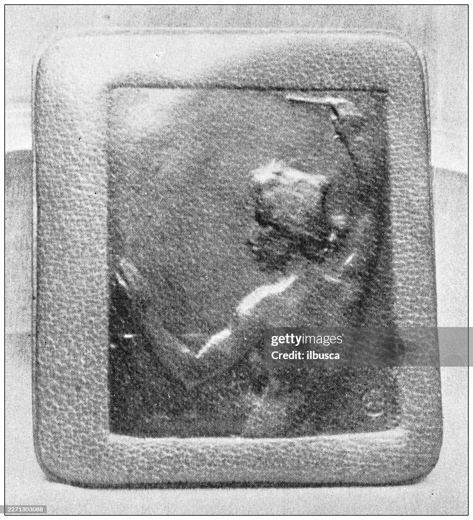 Embossed Leather Cigarette Case, by Alexandre Charpentier
