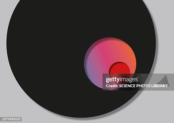 blind spot, conceptual illustration - eye test stock illustrations