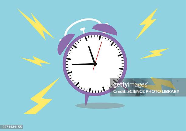 bildbanksillustrationer, clip art samt tecknat material och ikoner med alarm clock, illustration - väckarklocka