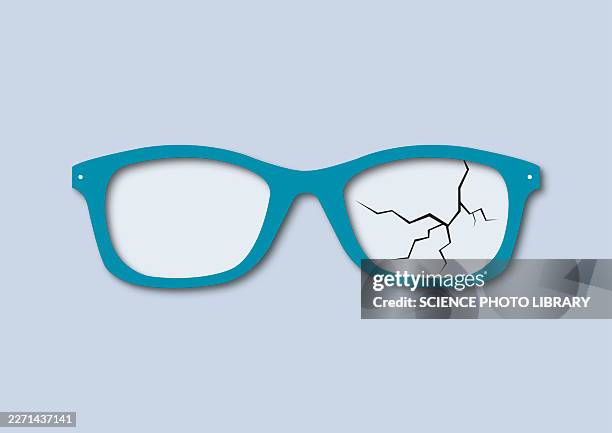 broken glasses, illustration - broken glasses stock illustrations