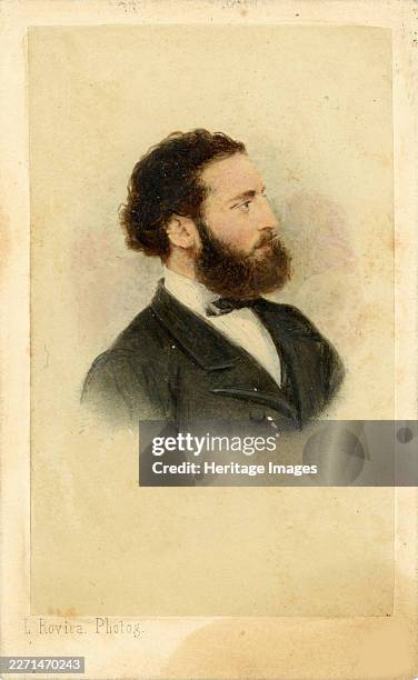 Portrait of Antoni Gaudí , 1878. Private Collection. Creator: Rovira, Leopoldo .
