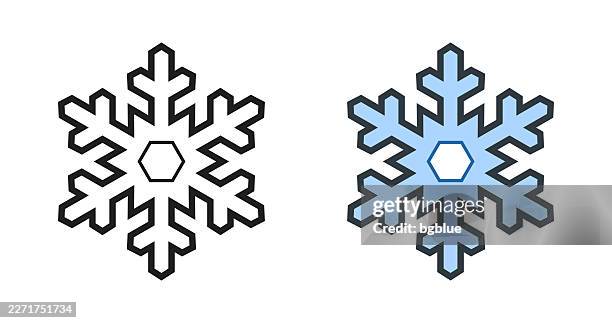 snowflake. icons for design - editable stroke icon - snowflake icon stock illustrations