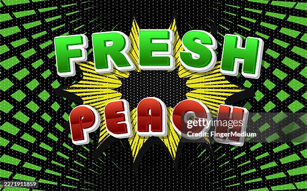 fresh peach template background - fruit explosion stock illustrations