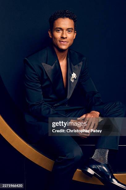 Jaafar Jackson attends the premiere of Lionsgate's "Michael" at Dolby Theatre on April 20, 2026 in Hollywood, California.