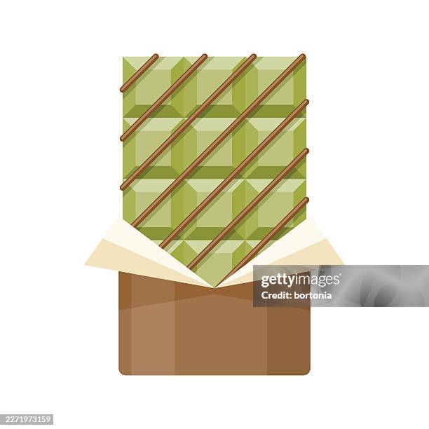 dubai chocolate bar - candy wrapper stock illustrations