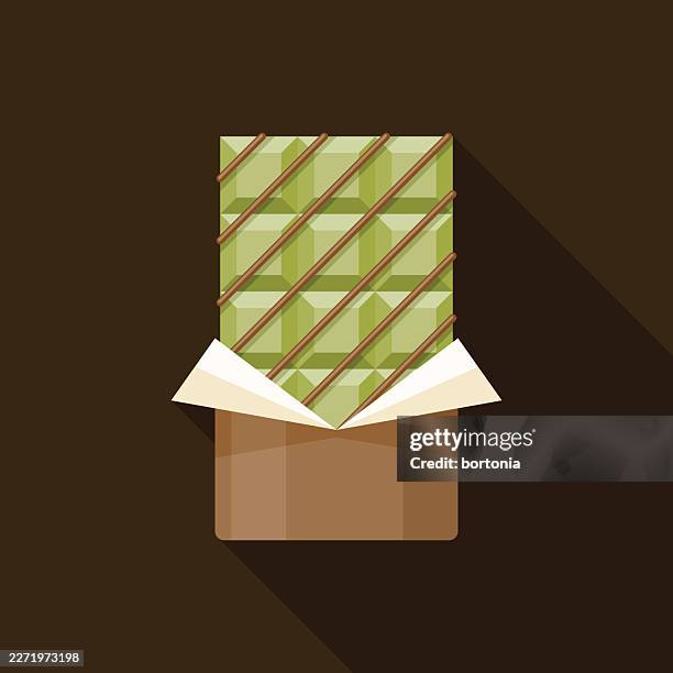 dubai chocolate bar - candy wrapper stock illustrations
