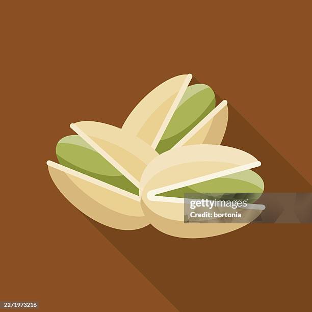 pistachio icon - nutshell stock illustrations