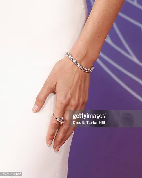 Gigi Hadid attends the 12th Breakthrough Prize Ceremony at Barker Hangar on April 18, 2026 in Santa Monica, California.