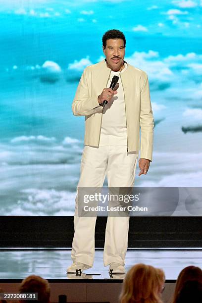 Lionel Richie performs onstage during the 12th Breakthrough Prize Ceremony at Barker Hangar on April 18, 2026 in Santa Monica, California.