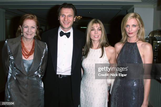 Liam Neeson & Natasha Richardson, with her sister, Joely Richardson & their Mother, Vanessa Redgrave at the 10th Anniversary benefit for the...