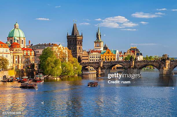 prague old town and charles bridge, czech republic - prague stock pictures, royalty-free photos & images