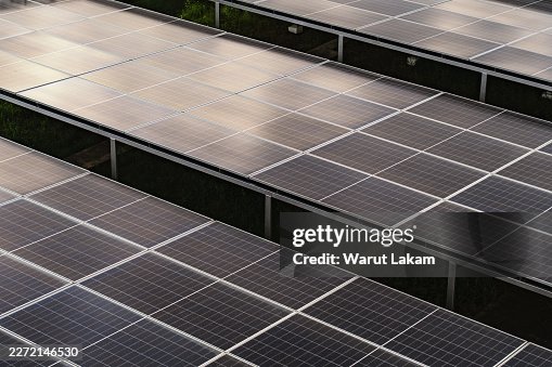 Solar Panel Array Generating Electricity Outdoors Sustainable Energy Technology Solar Panel Array Generating Electricity Outdoors Sustainable Energy Technology