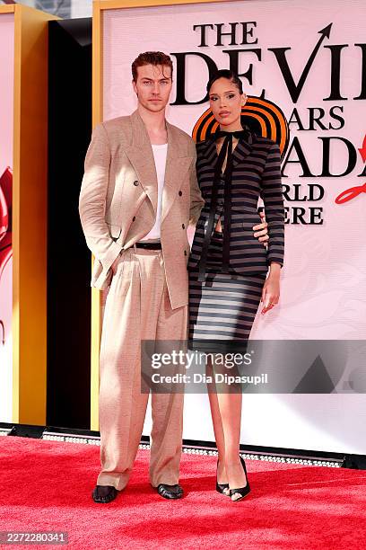 Lucky Blue Smith and Nara Aziza Smith attend "The Devil Wears Prada 2" New York Premiere on April 20, 2026 in New York City.
