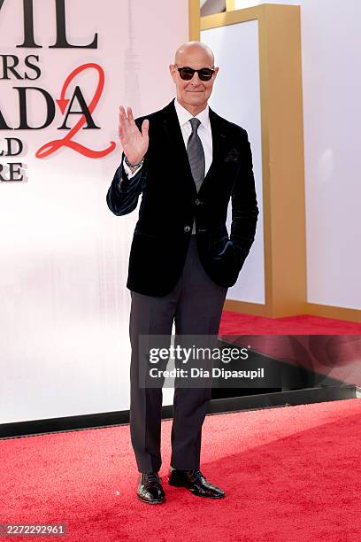 Stanley Tucci attends "The Devil Wears Prada 2" New York Premiere on April 20, 2026 in New York City.