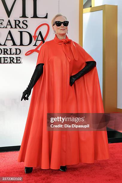 Meryl Streep attends "The Devil Wears Prada 2" New York premiere on April 20, 2026 in New York City.