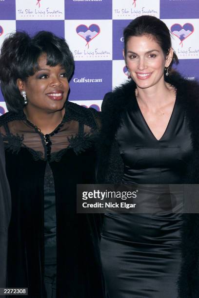 Oprah Winfrey & Cindy Crawford, at, 'An Evening Under The Colorado Sky,' A Benefit for the Silver Lining Foundation, Waldorf Astoria Hotel, New York...