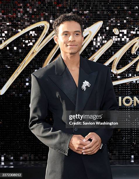 Jaafar Jackson attends Lionsgate's "Michael" Los Angeles premiere at Dolby Theatre on April 20, 2026 in Los Angeles, California.