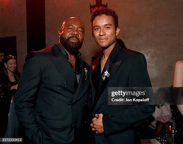 Antoine Fuqua and Jaafar Jackson attend Lionsgate's "Michael" Los Angeles premiere after party at Hollywood Roosevelt Hotel on April 20, 2026 in Los...
