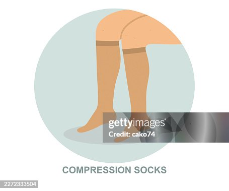 Compression socks vector illustration Compression socks vector illustration