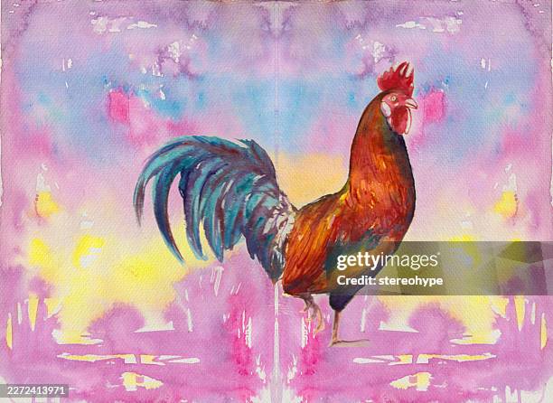 rooster abstract - free range stock illustrations