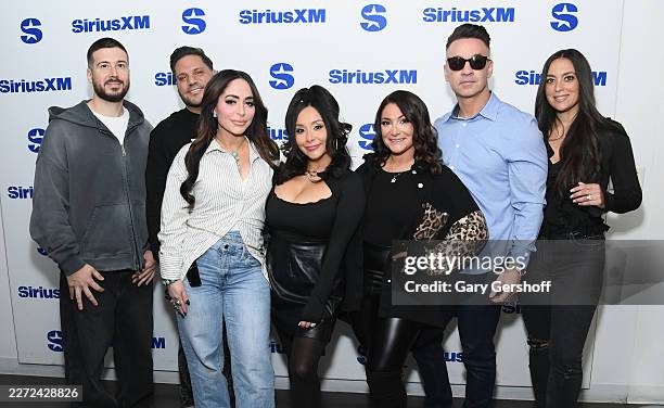 Jersey Shore Family Vacation" cast members Vinny Guadagnino, Ronnie Ortiz-Magro, Angelina Pivarnick, Nicole "Snooki" Polizzi, Deena Nicole Cortese,...