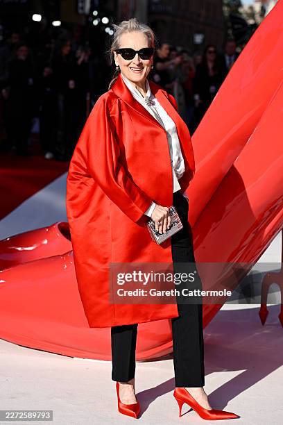 Meryl Streep attends "The Devil Wears Prada 2" European Premiere inside Leicester Square on April 22, 2026 in London, England.
