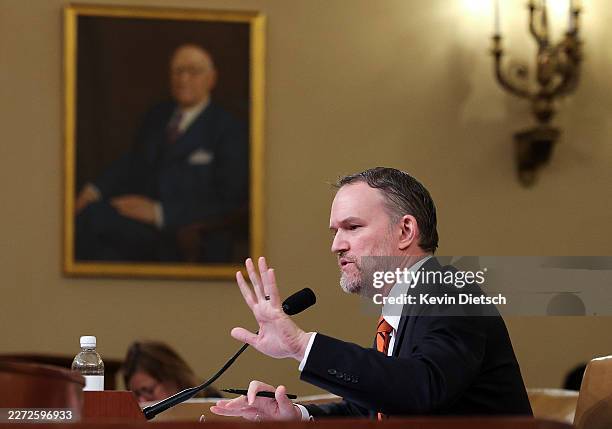Trade Representative Jamieson Greer testifies before the House Ways and Means Committee in the Longworth House Office Building on April 22, 2026 in...
